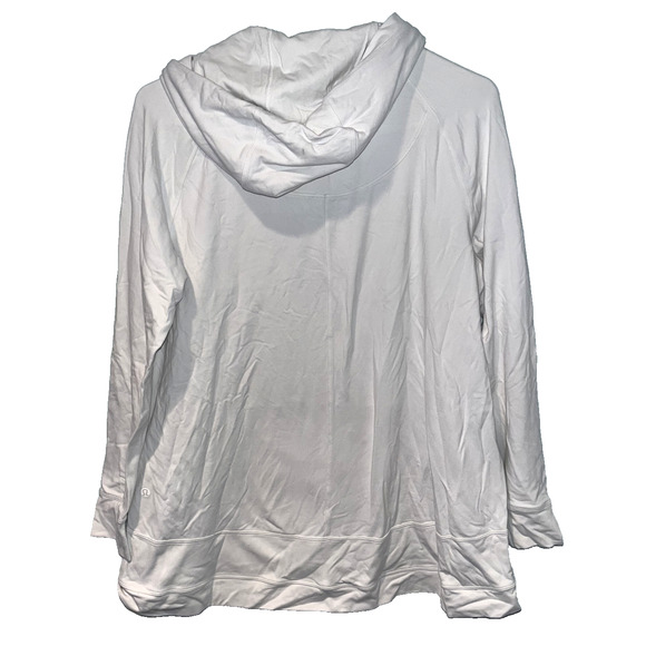 Lululemon Scuba Pullover Cotton Terry Size 8 White 01165 - Picture 13 of 15